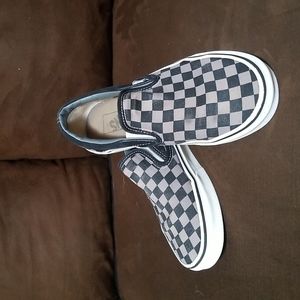 Vans Checkered pattern women's size 8 Black and Gray